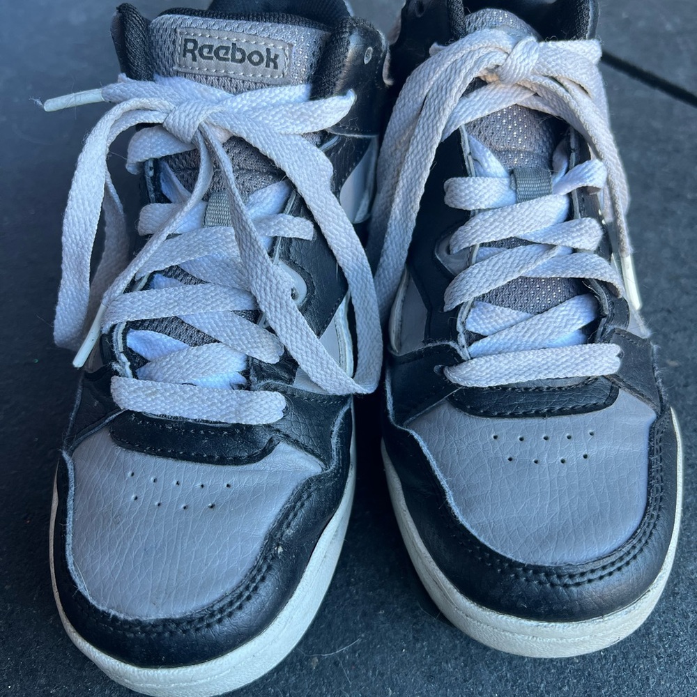 Reebok Kids Black and Gray Sneakers